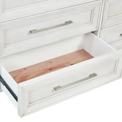 Hot Laurel California King Bench Storage Bed, Dresser, Mirror & Nightstand Bedroom Sets