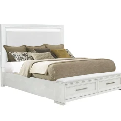 Laurel King Bench Storage Bed King Beds
