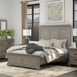 Outlet Legion Gray Bed Queen Beds|Beds & Headboards