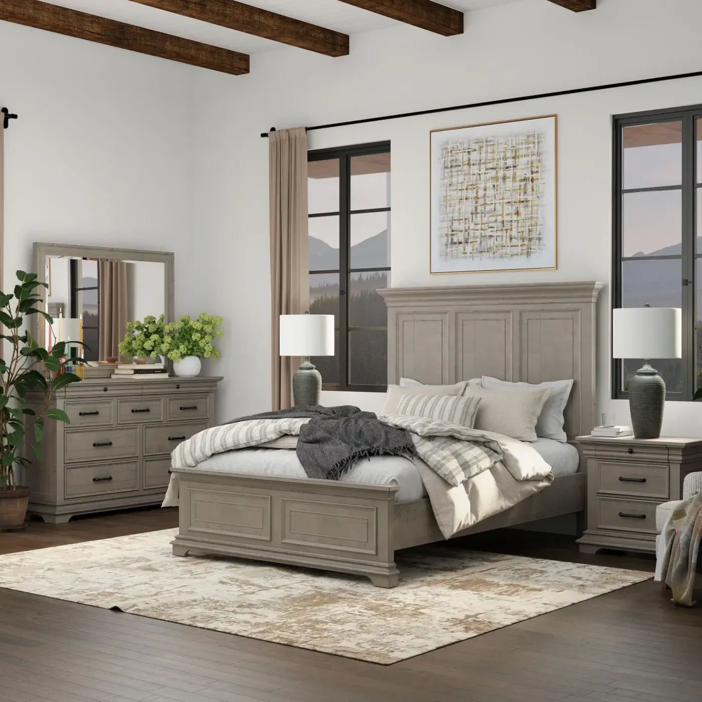 New Legion Gray Panel Bedroom Set Bedroom Sets