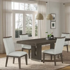 Best Lumen Extendable Pedestal Dining Table & 4 Side Chairs Dining Room Sets|All Outlet & Clearance Items