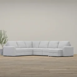 Discount Luna 6pc Sectional with RAF Chaise Living Room Sets|Sectionals