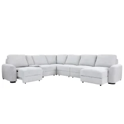 Luna 7pc Sectional with RAF Chaise Living Room Sets|Sectionals