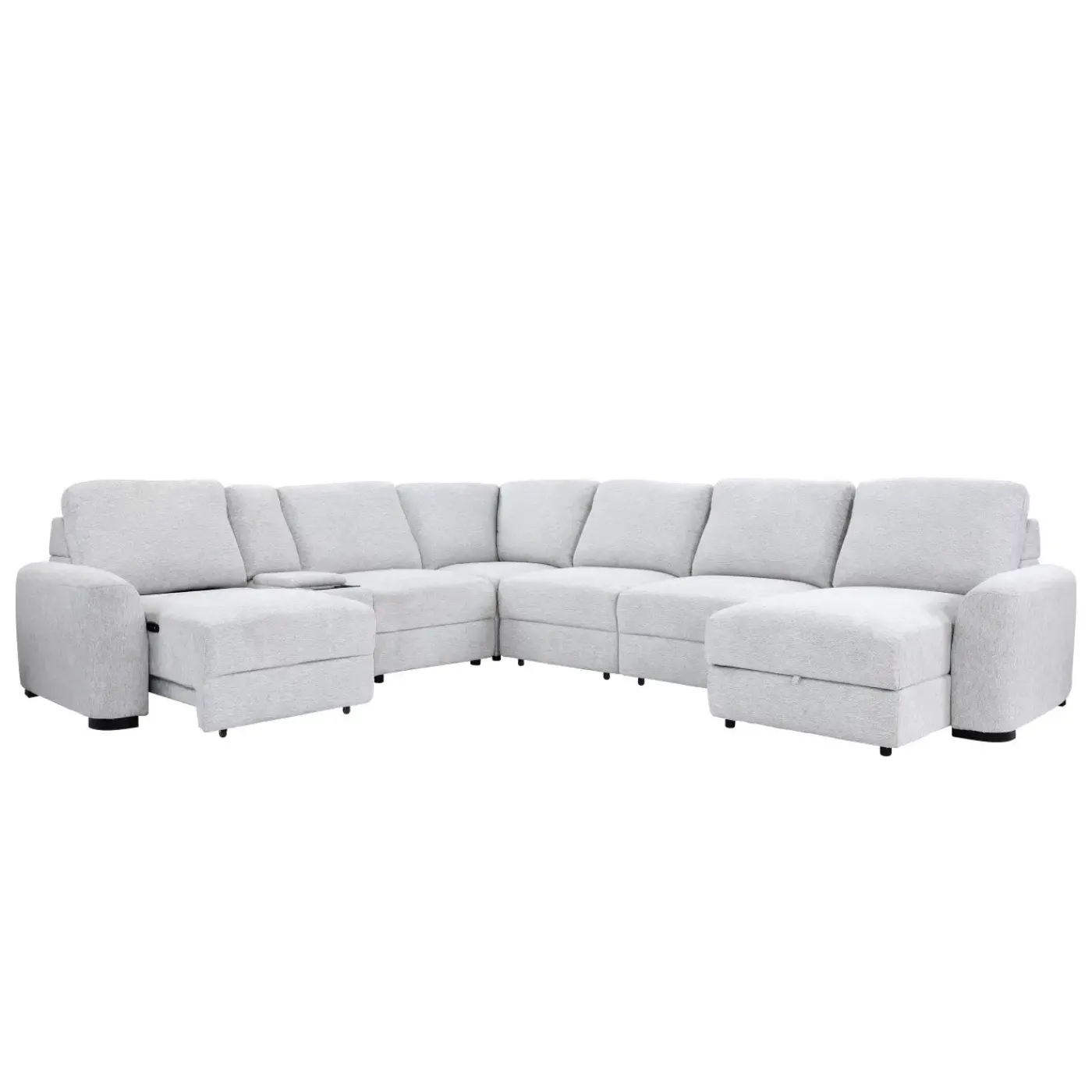 Luna 7pc Sectional with RAF Chaise Living Room Sets|Sectionals