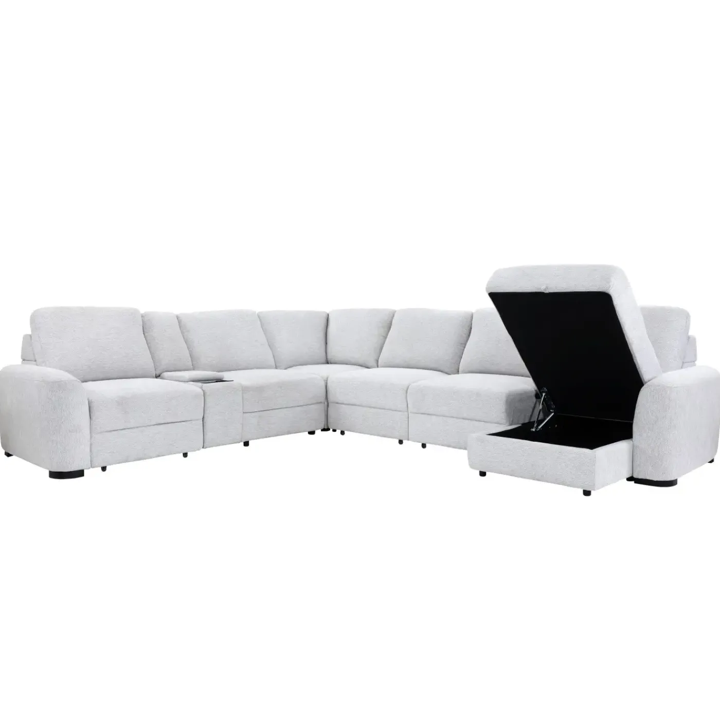 Luna 7pc Sectional with RAF Chaise Living Room Sets|Sectionals