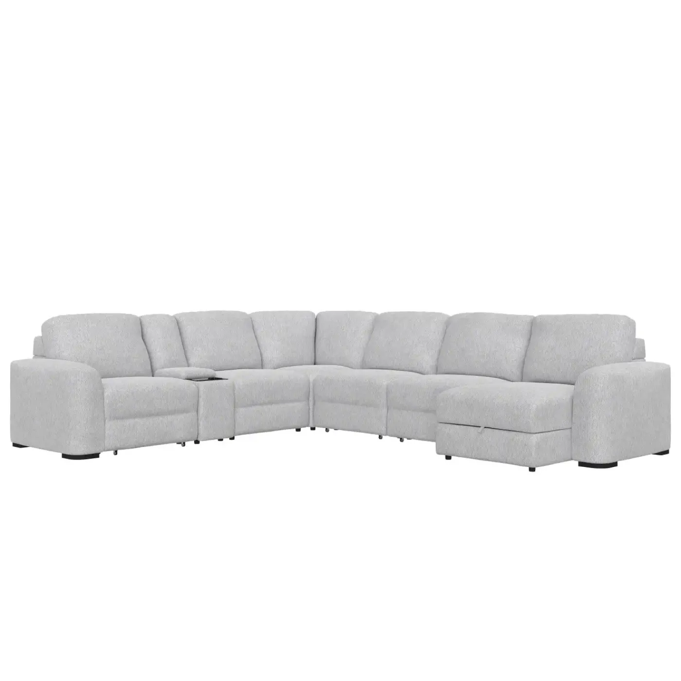 Luna 7pc Sectional with RAF Chaise Living Room Sets|Sectionals