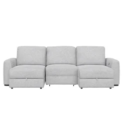 Best Luna 3pc Slide Double Chaise Living Room Sets|Sectionals