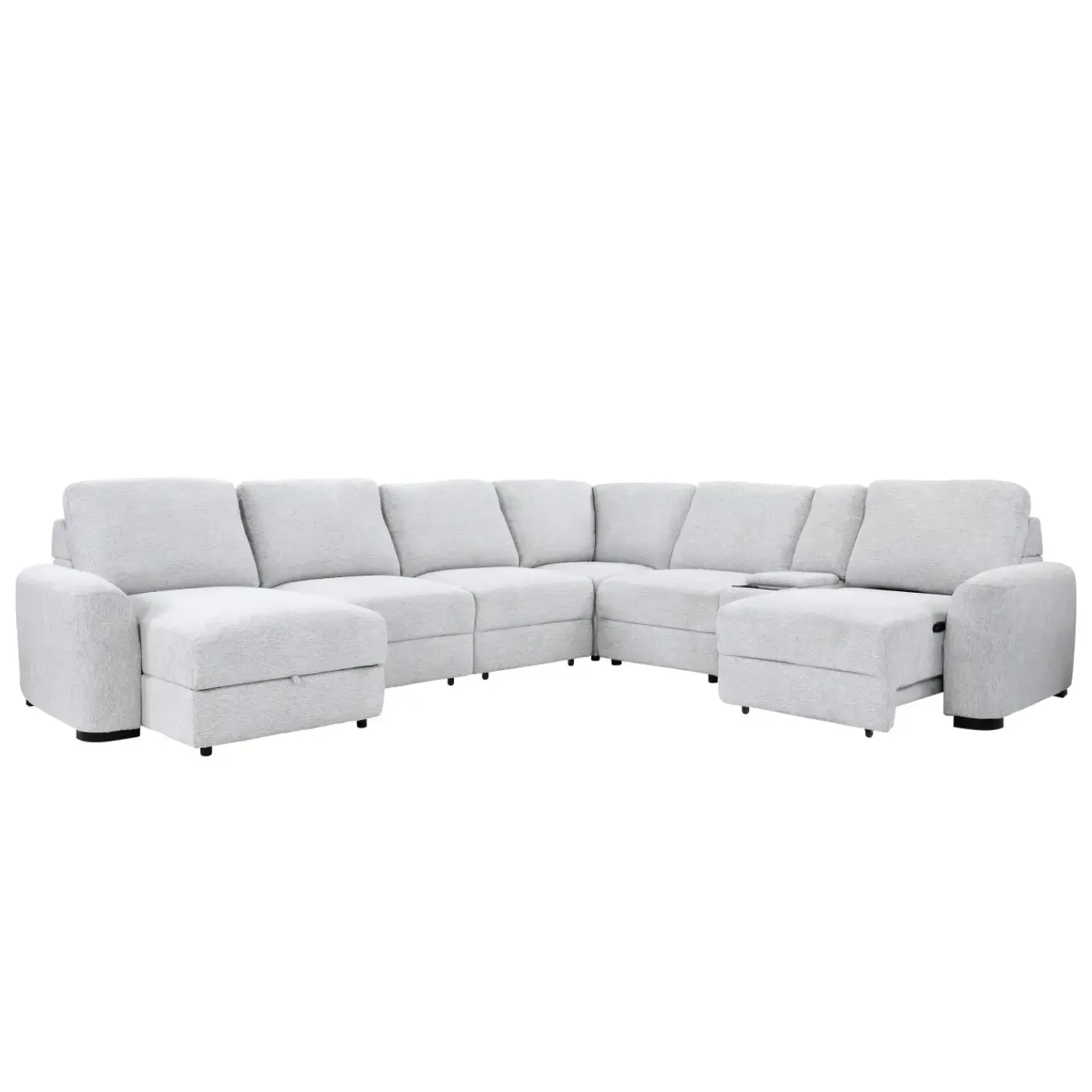 Discount Luna Power Sectional Living Room Sets|Sectionals