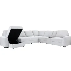 Discount Luna Power Sectional Living Room Sets|Sectionals