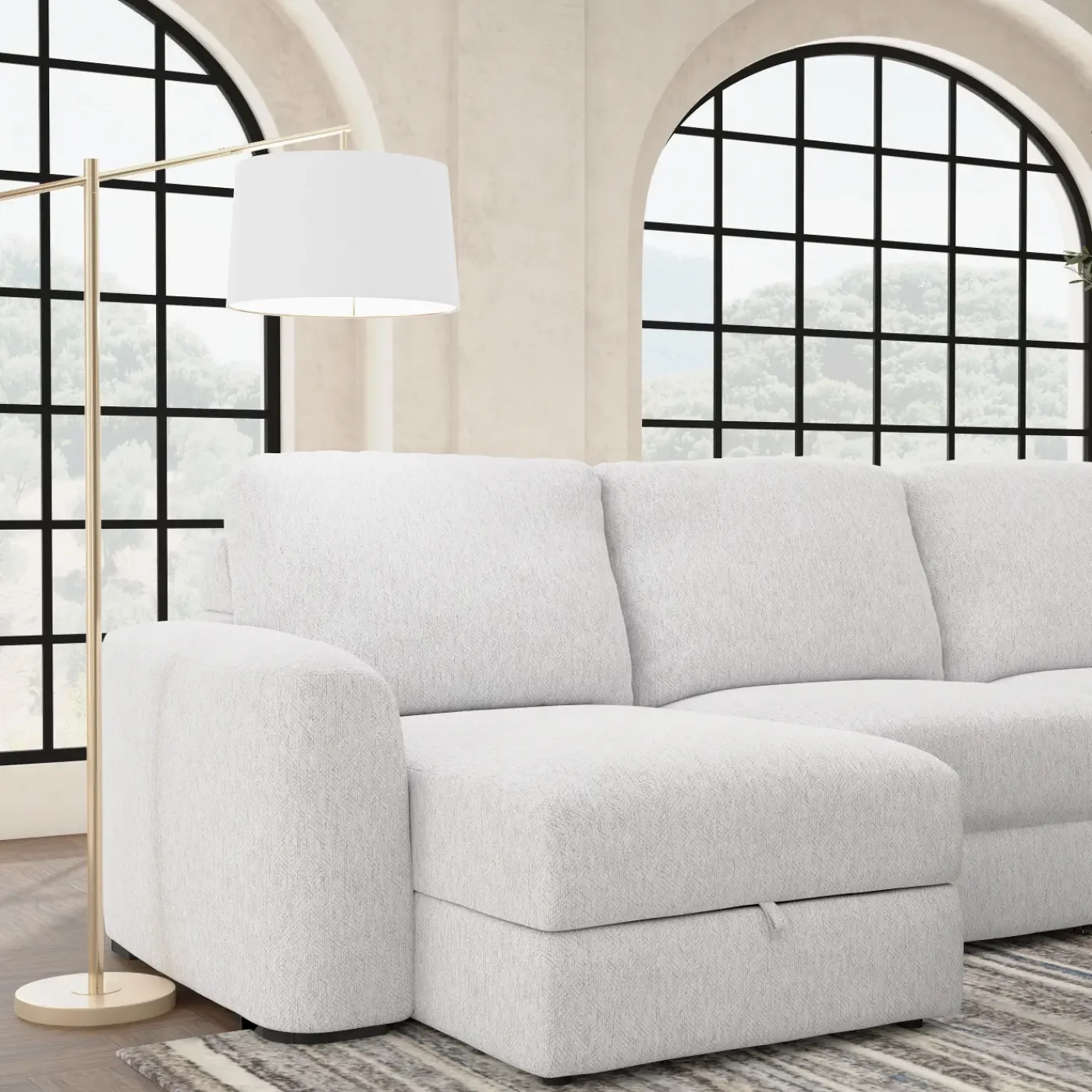 Discount Luna Power Sectional Living Room Sets|Sectionals