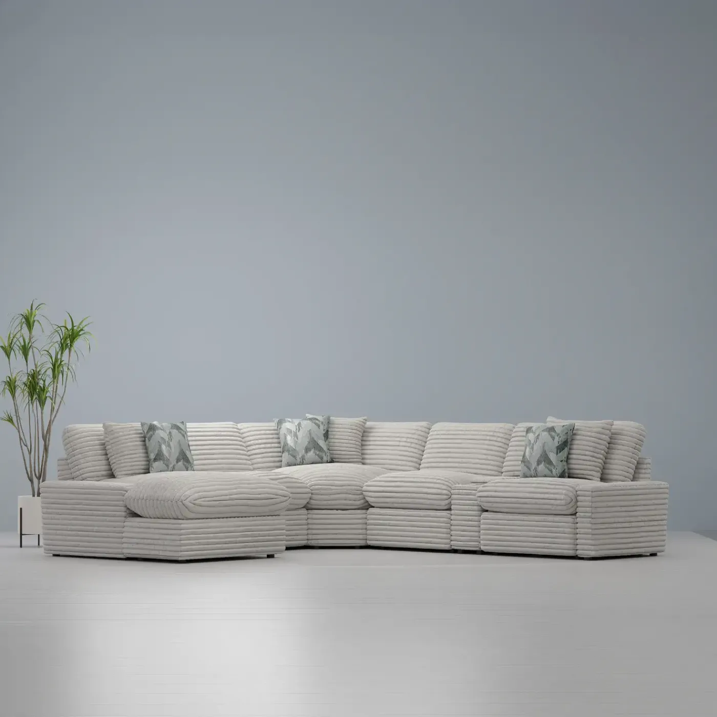 Discount Lush 6pc Left Chaise Power Sectional Living Room Sets|Sectionals