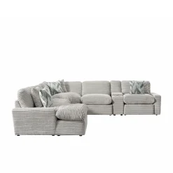 Discount Lush 6pc Left Chaise Power Sectional Living Room Sets|Sectionals