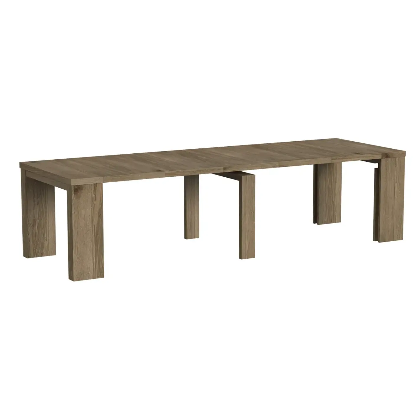 Sale Madison 20" to 120" Modular Dining Table With 5 Leaves Dining Room Sets