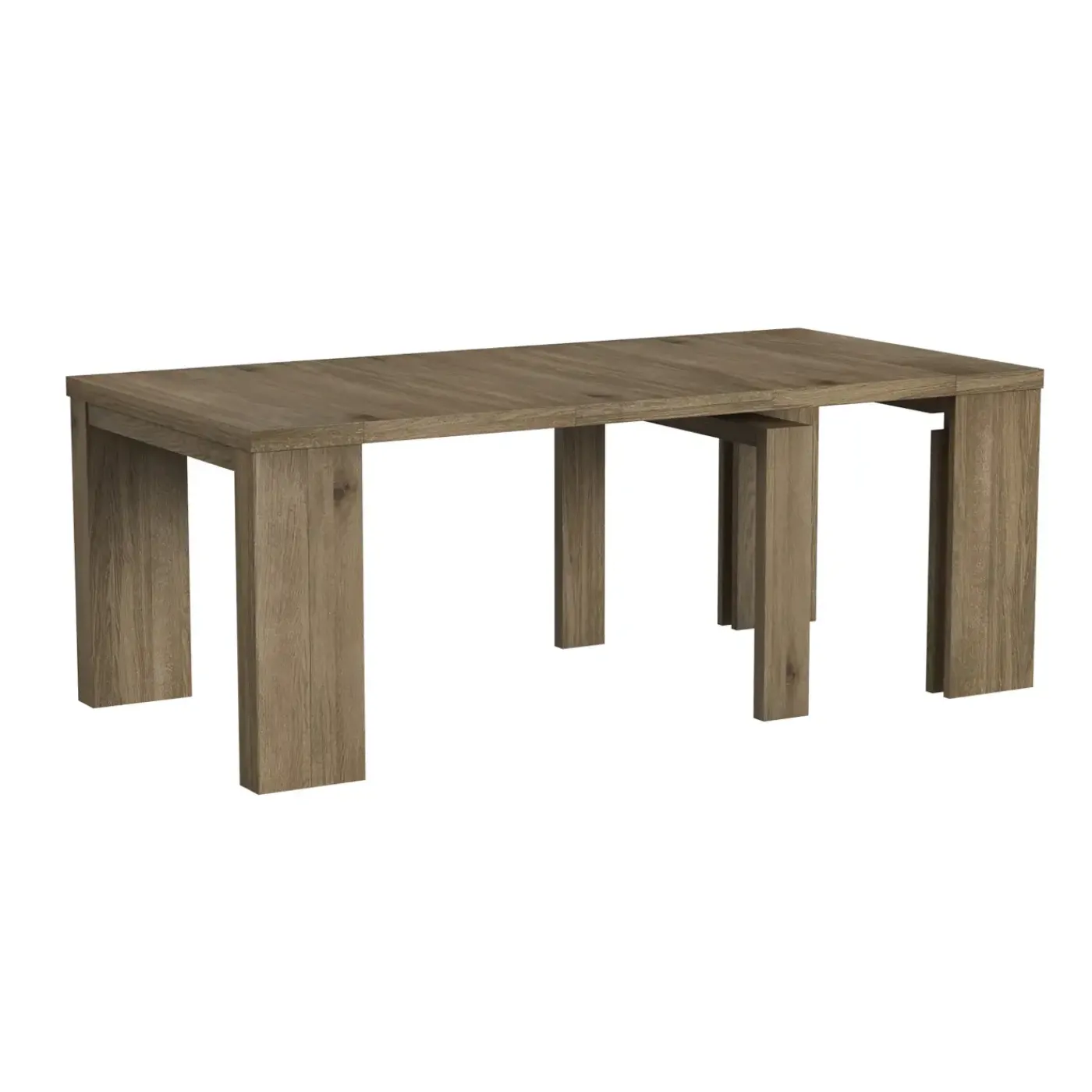 Sale Madison 20" to 120" Modular Dining Table With 5 Leaves Dining Room Sets