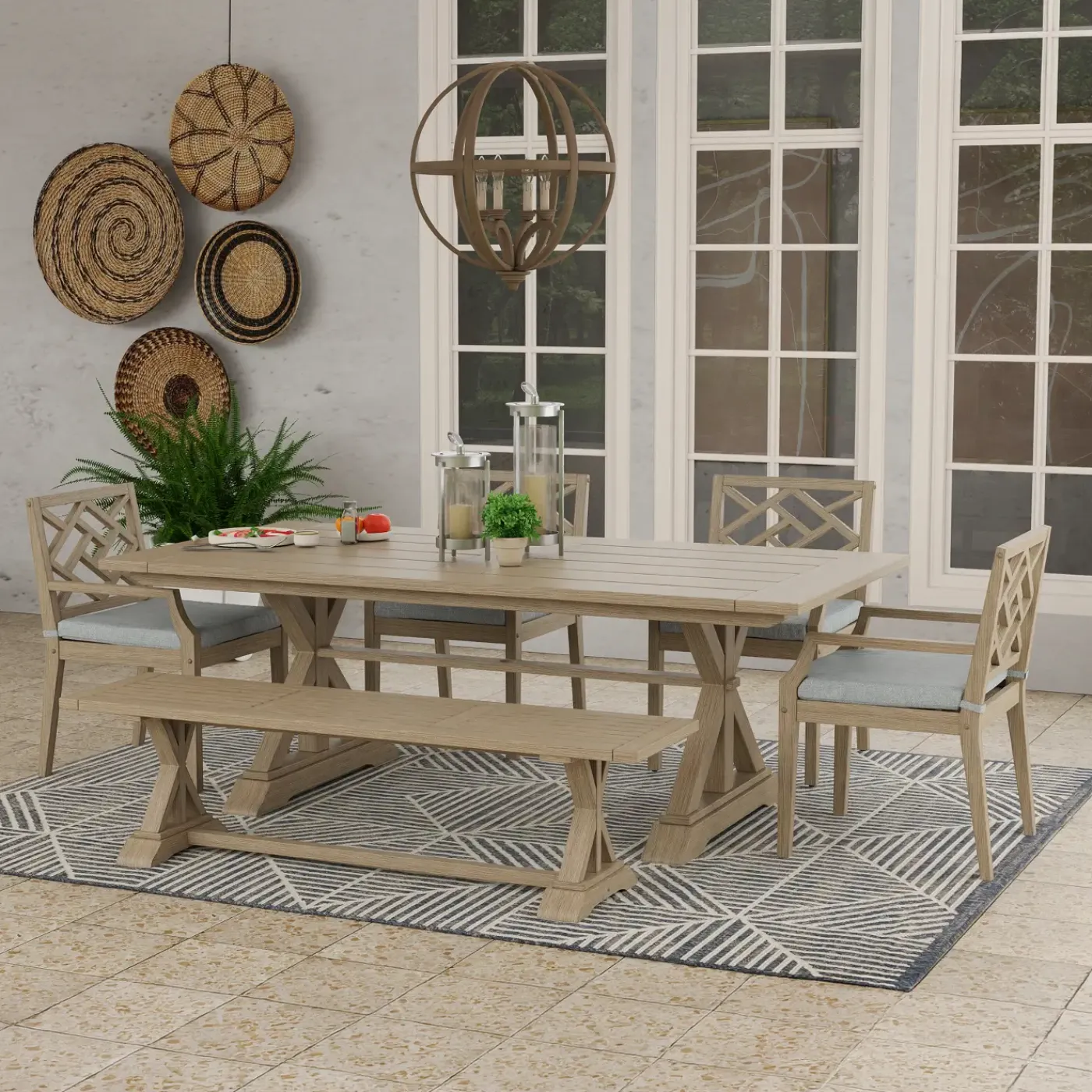 Maldives Outdoor Rectangular Dining Set Outdoor Dining