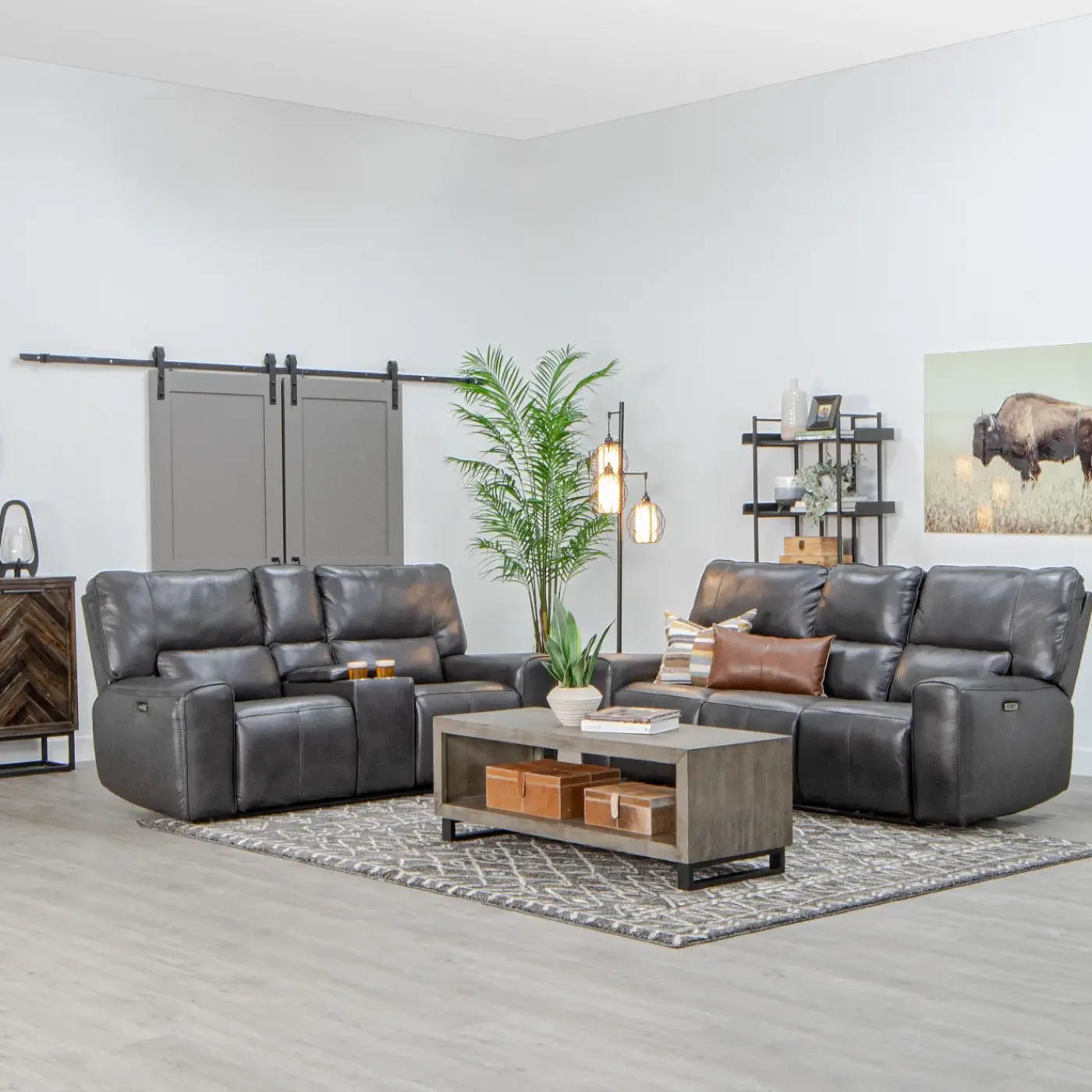 Hot Malone Gray Reclining Living Room Set Living Room Sets|Reclining Furniture