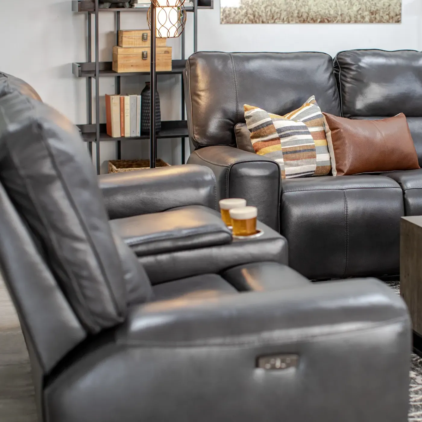 Hot Malone Gray Reclining Living Room Set Living Room Sets|Reclining Furniture
