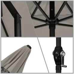 Market 9' Round Push-Tilt Umbrella Outdoor Umbrellas