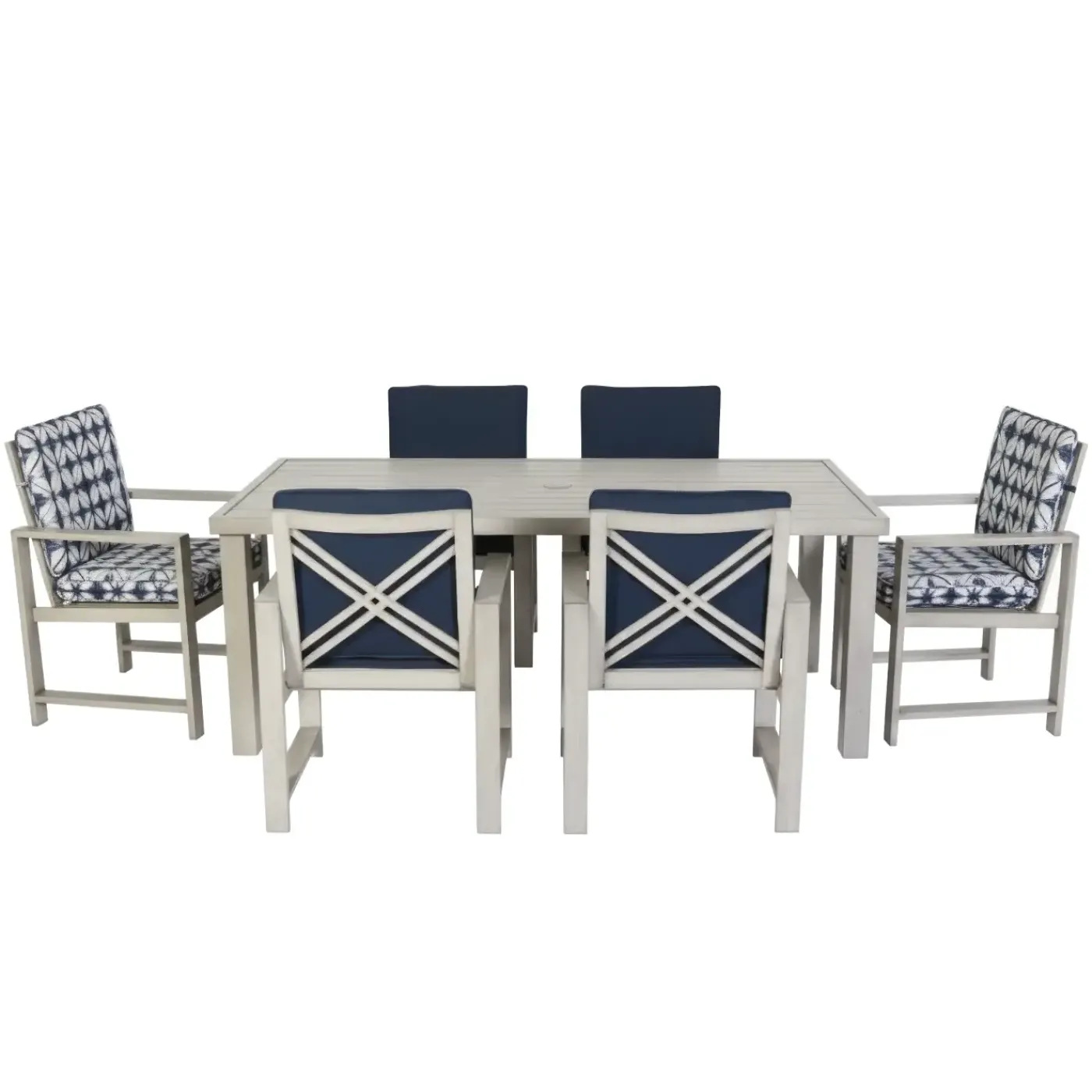 Hot Melbourne Outdoor Dining Set-New! Outdoor 7pc Dining Set: Rectangle Table, 2 Arm Chairs & 6 Side Chairs Outdoor Dining|Outdoor Furniture Sets