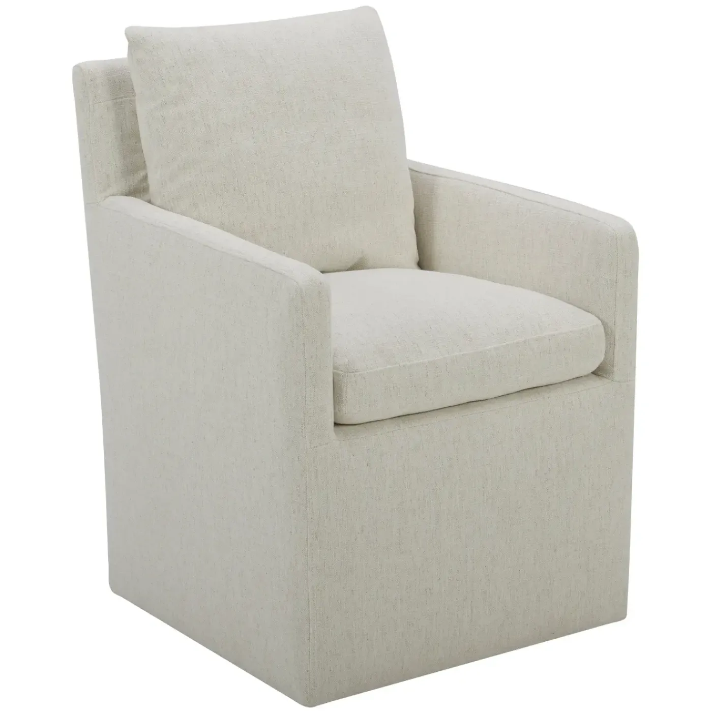 Sale Mila Castered Arm Chair With Crypton Performance Fabric All Premier Items|Dining Chairs