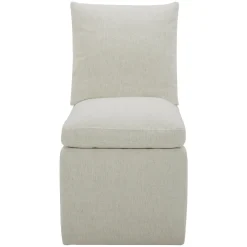 Outlet Mila Castered Side Chair With Crypton Performance Fabric All Premier Items|Dining Chairs