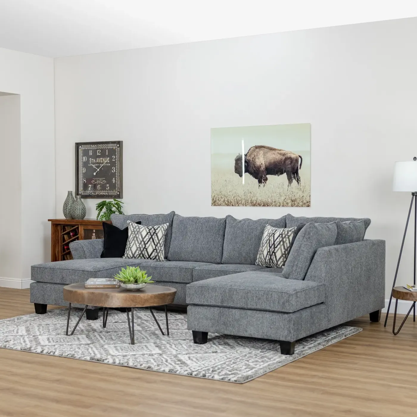 Discount Miller 2pc Sectional Living Room Sets|Sectionals
