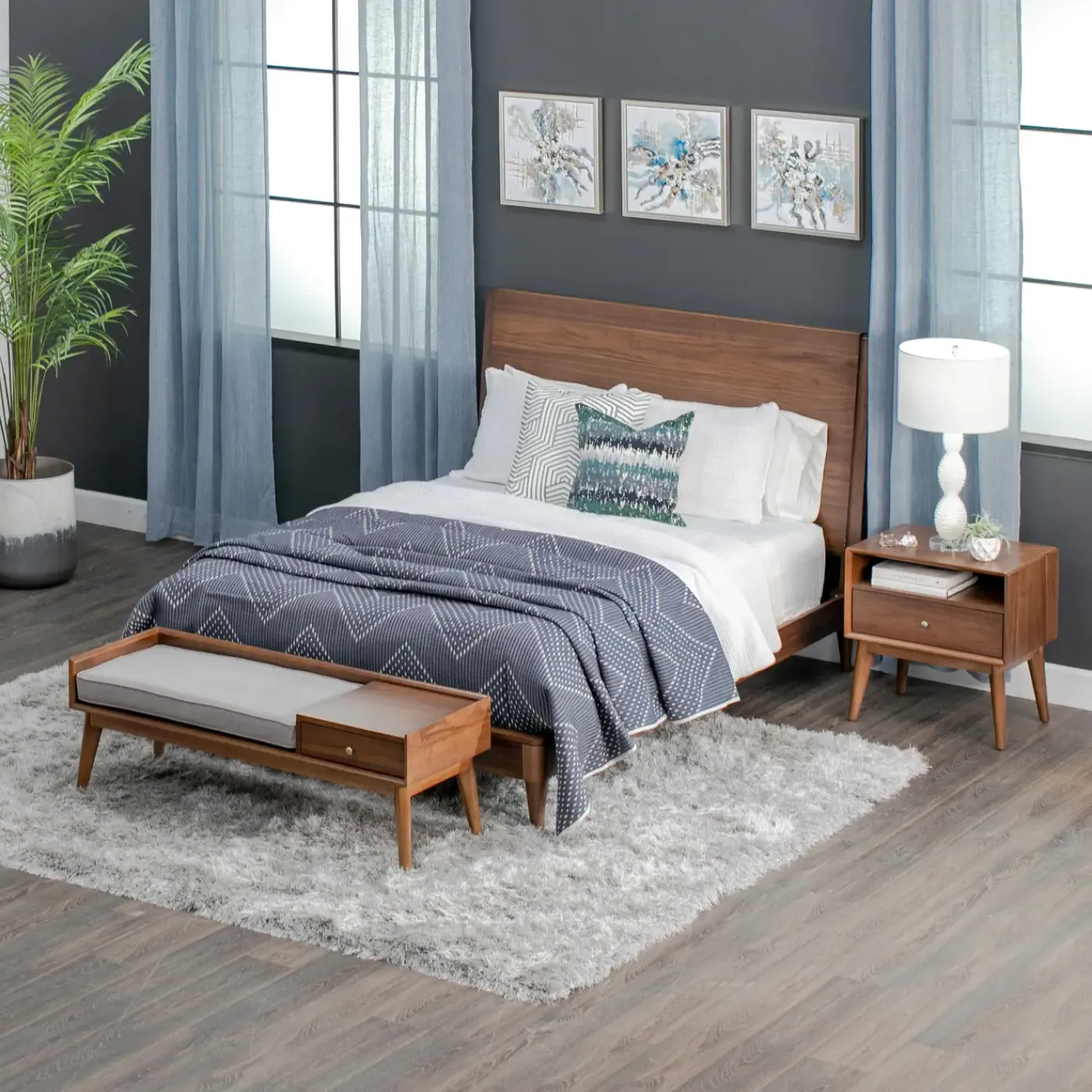 Best Minetta Eastern King Panel Bed All Modern Living Items|King Beds