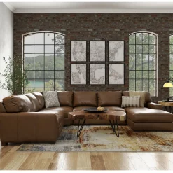 Discount Monarch Leather Sectional Living Room Sets|Sectionals