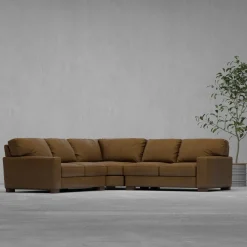 Sale Monarch 3pc Leather Sectional Sectionals