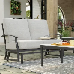 Hot Monterey Outdoor Glider Loveseat Outdoor Seating