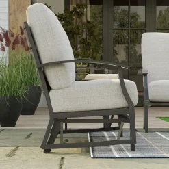 Hot Monterey Outdoor Living Set 2pc Set: Outdoor Sofa & Glider Loveseat Outdoor Furniture Sets