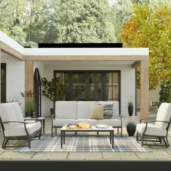 Sale Monterey 3pc Set: Outdoor Sofa, Glider Loveseat & Glider Chair Outdoor Seating