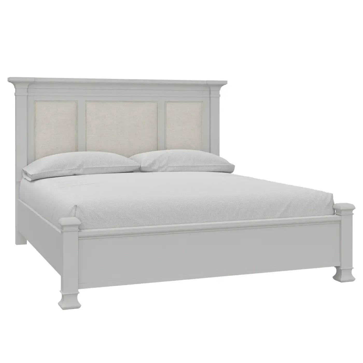 Sale Newport California King Upholstered Panel Bed King Beds