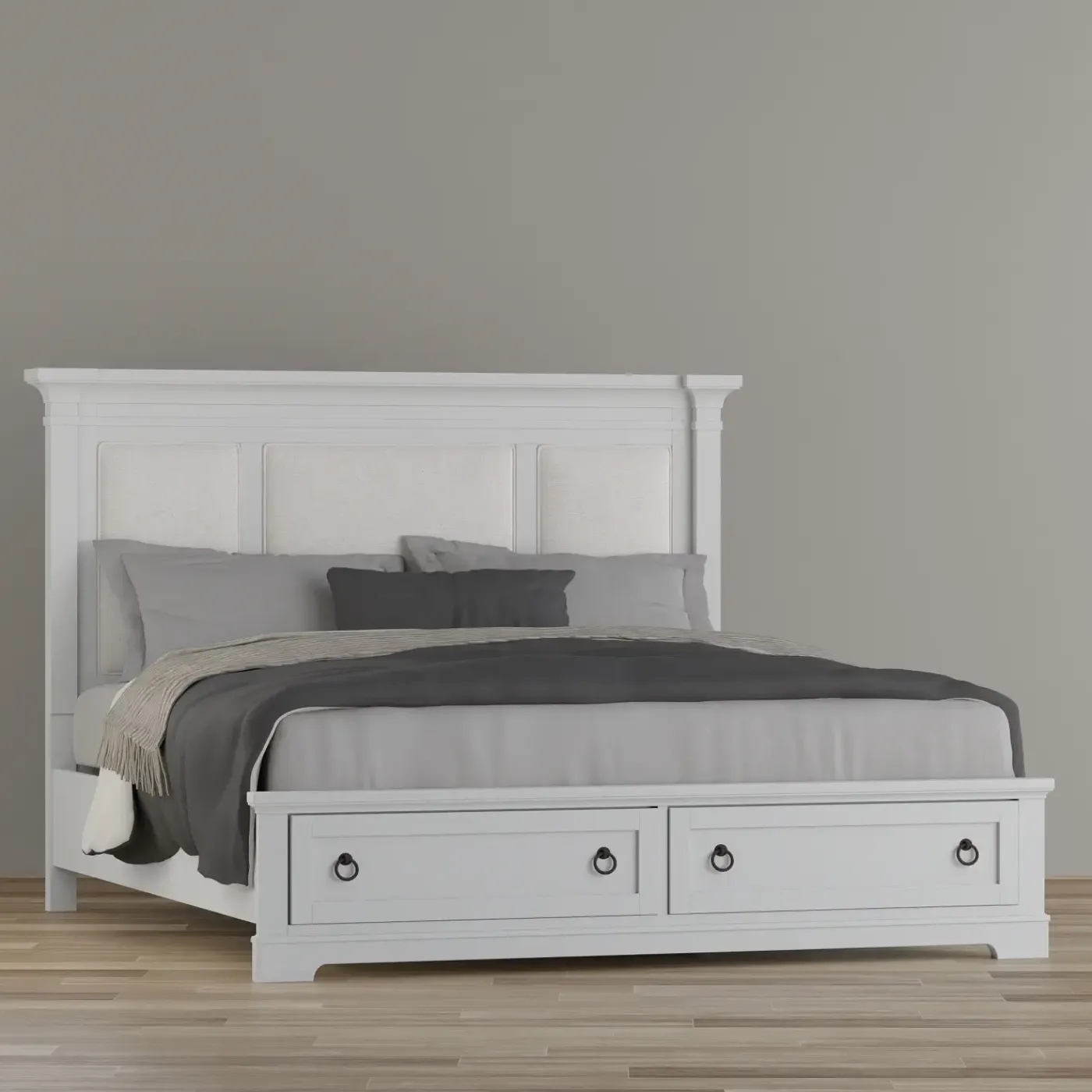 Hot Newport California King Upholstered Storage Bed King Beds