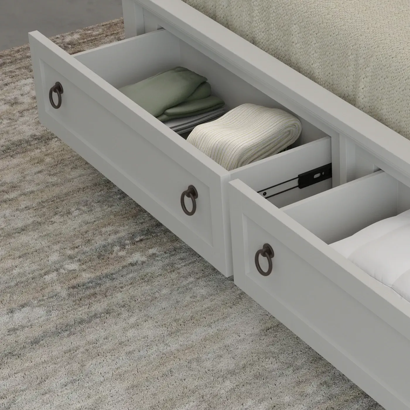 Hot Newport California King Upholstered Storage Bed King Beds