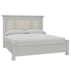 Discount Newport King Upholstered Panel Bed King Beds