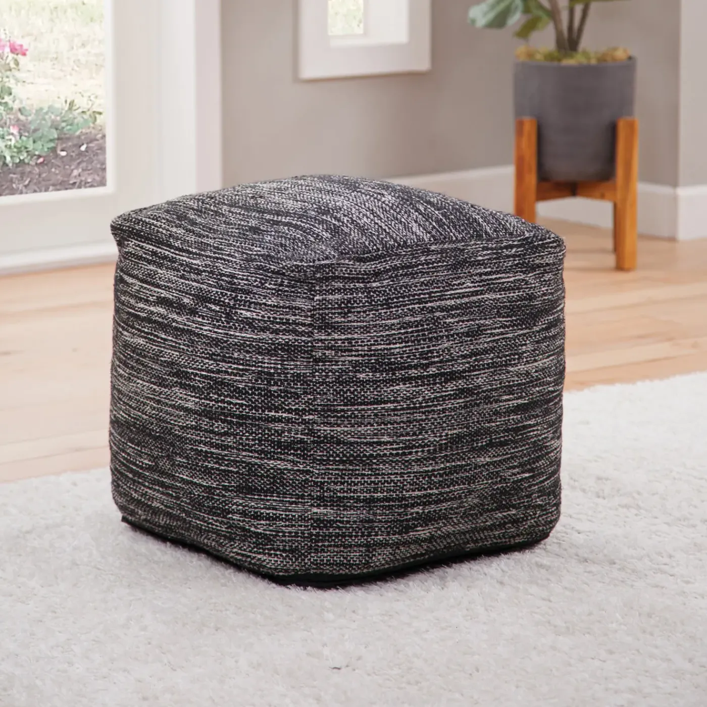Hot Omari Pouf Square Ottoman All Outlet & Clearance Items|Ottomans