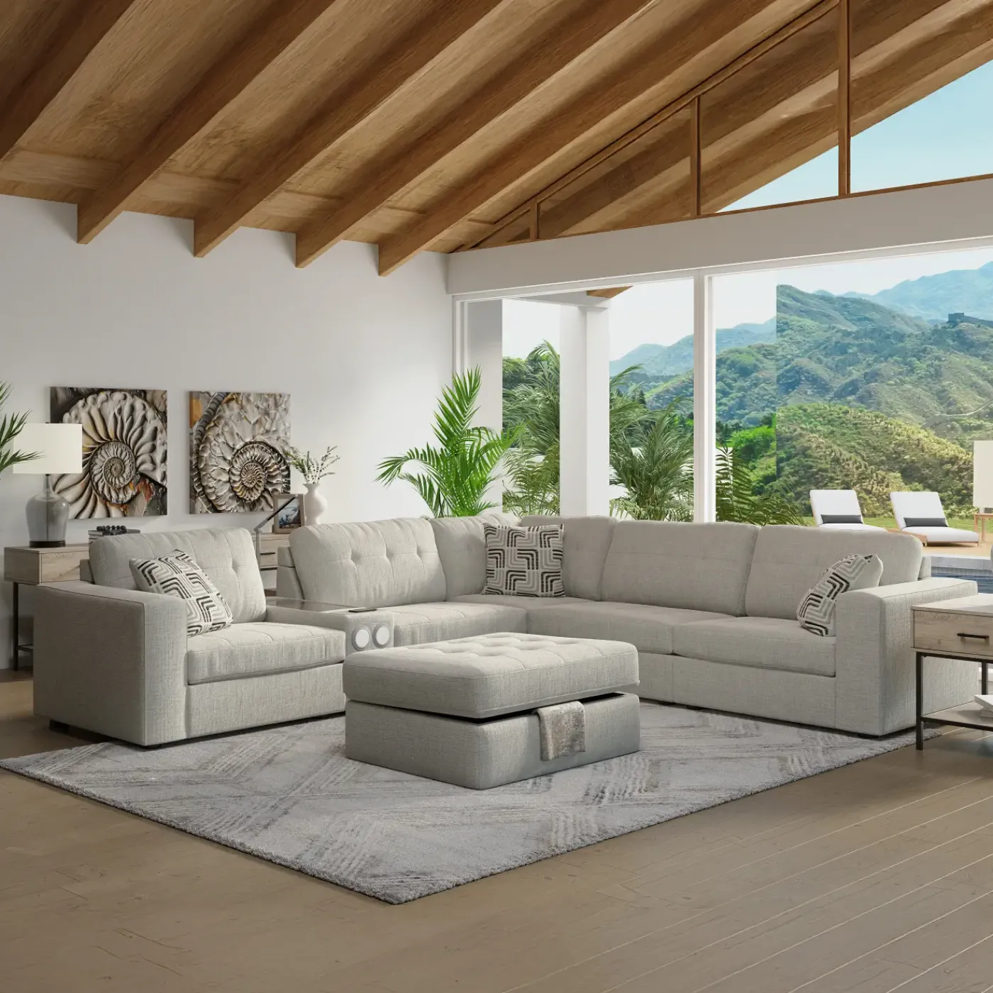 Clearance Options One 6pc Sectional Living Room Sets|Sectionals