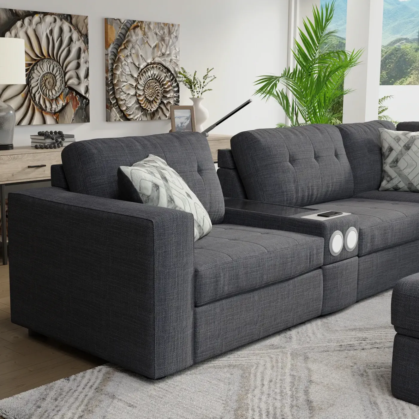 New Options One 6pc Sectional Living Room Sets|Sectionals