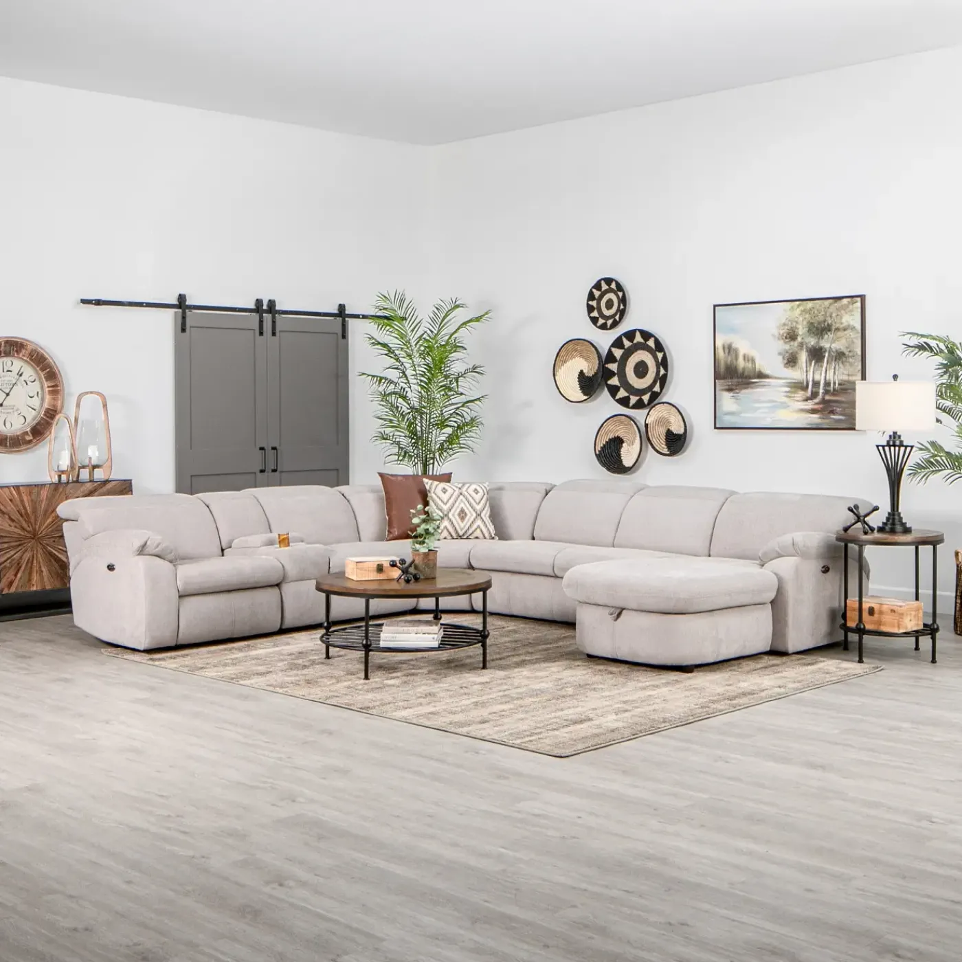 Discount Paige 6pc Sectional Living Room Sets