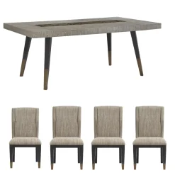 Paramount 5pc Dining Set: Extendable Table & 4 Chairs Dining Room Sets