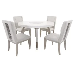 Clearance Paramount White Round Dining Set Dining Room Sets