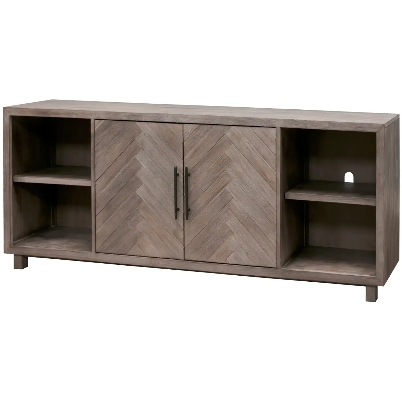 Discount Pasadena 80" 2 Door Console Entertainment Centers & Tv Stands