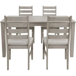 Clearance Paseo 5pc Dining Set: Table & 4 Chairs Dining Room Sets