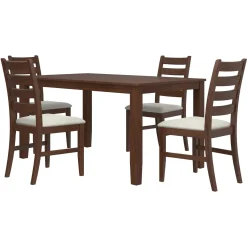 New Paseo 5pc Set: Table & 4 Chairs Dining Room Sets