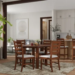 Sale Paseo Round Dining Set-Walnut Dining Room Sets