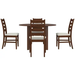Sale Paseo Round Dining Set-Walnut Dining Room Sets
