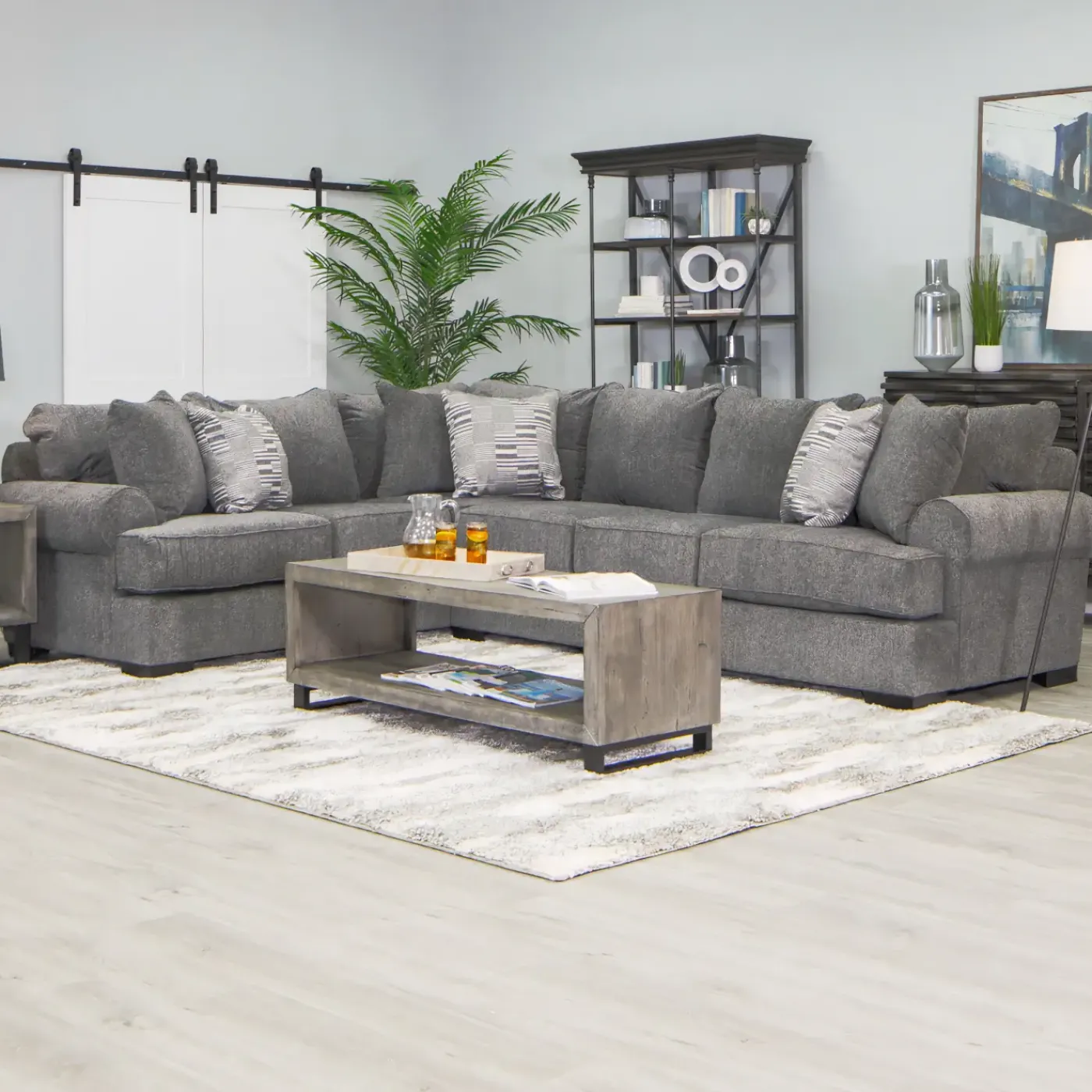 Pearson 2pc QN Sleeper Sectional Sectionals|Sleeper Sofas