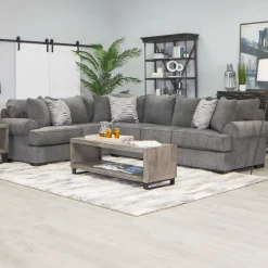 New Pearson 2pc QN Sleeper Sectional Sectionals|Sleeper Sofas