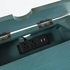 Best Pennington Chairside Table with Storage and Outlets Coffee & Cocktail Tables